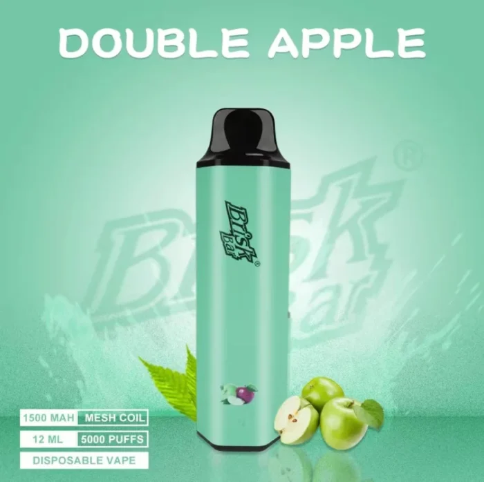 BRISK BAR DOUBLE APPLE – 5000 PUFFS