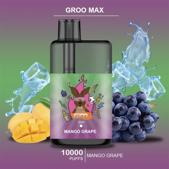 GROO MAX – MANGO GRAPE – 10000 PUFFS