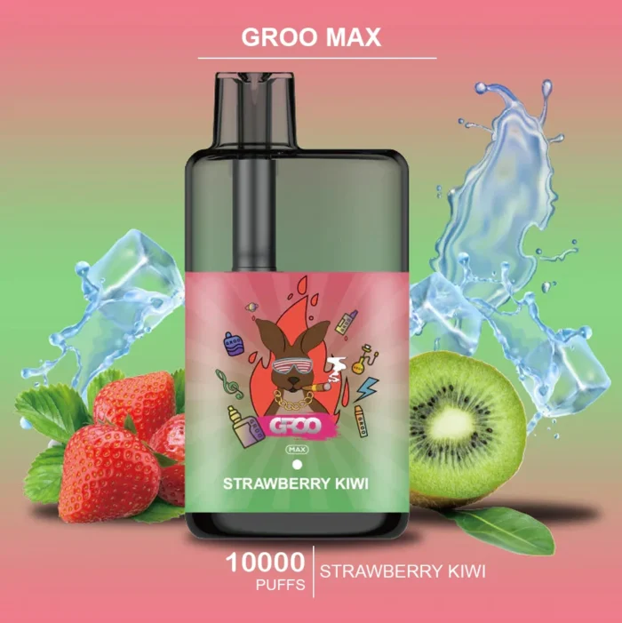 GROO MAX – STRAWBERRY KIWI – 10000 PUFFS