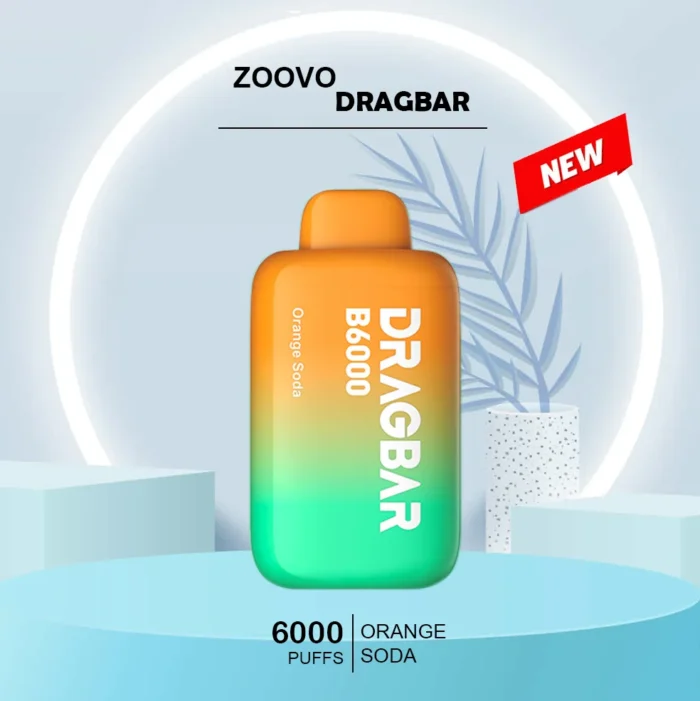 ZOOVOO DRAGBAR ORANGE SODA - 6000 PUFFS