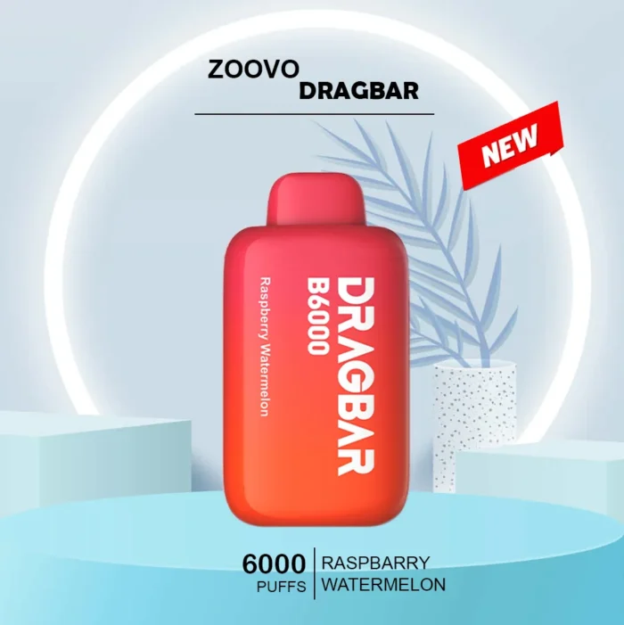 ZOOVOO DRAGBAR RASPBERRY WATERMELON - 6000 PUFFS