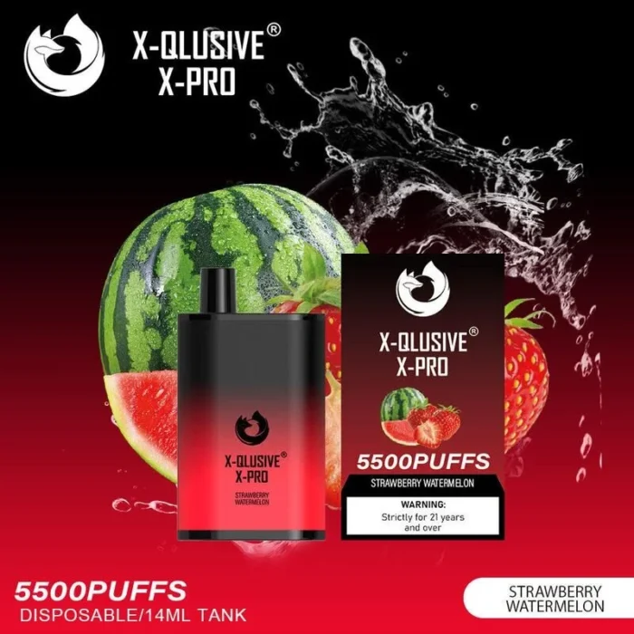 X-QLUSIVE X-PRO STRAWBERRY WATERMELON – 5500 PUFFS