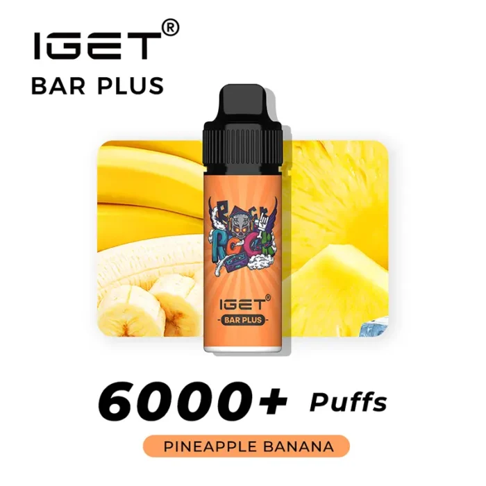 IGET BAR PLUS PINEAPPLE BANANA – 6000 PUFFS